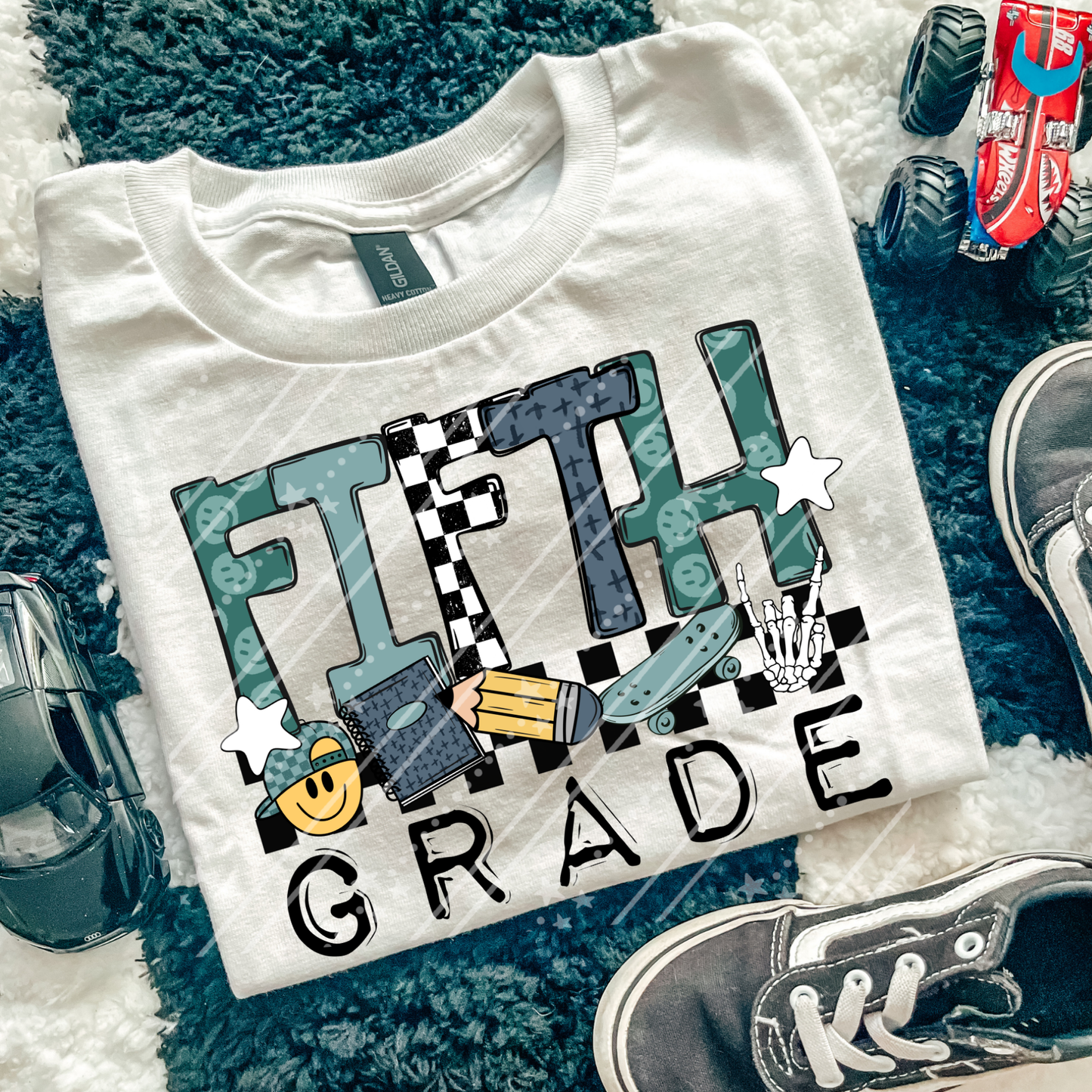 Fifth Grade DTF Tshirt- green