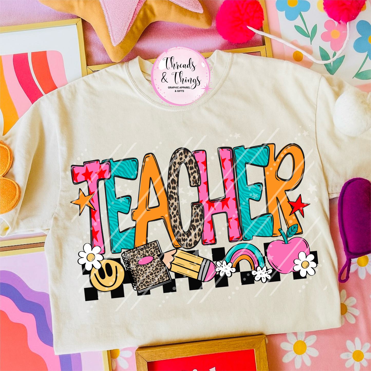 Teacher Vibes DTF Tee