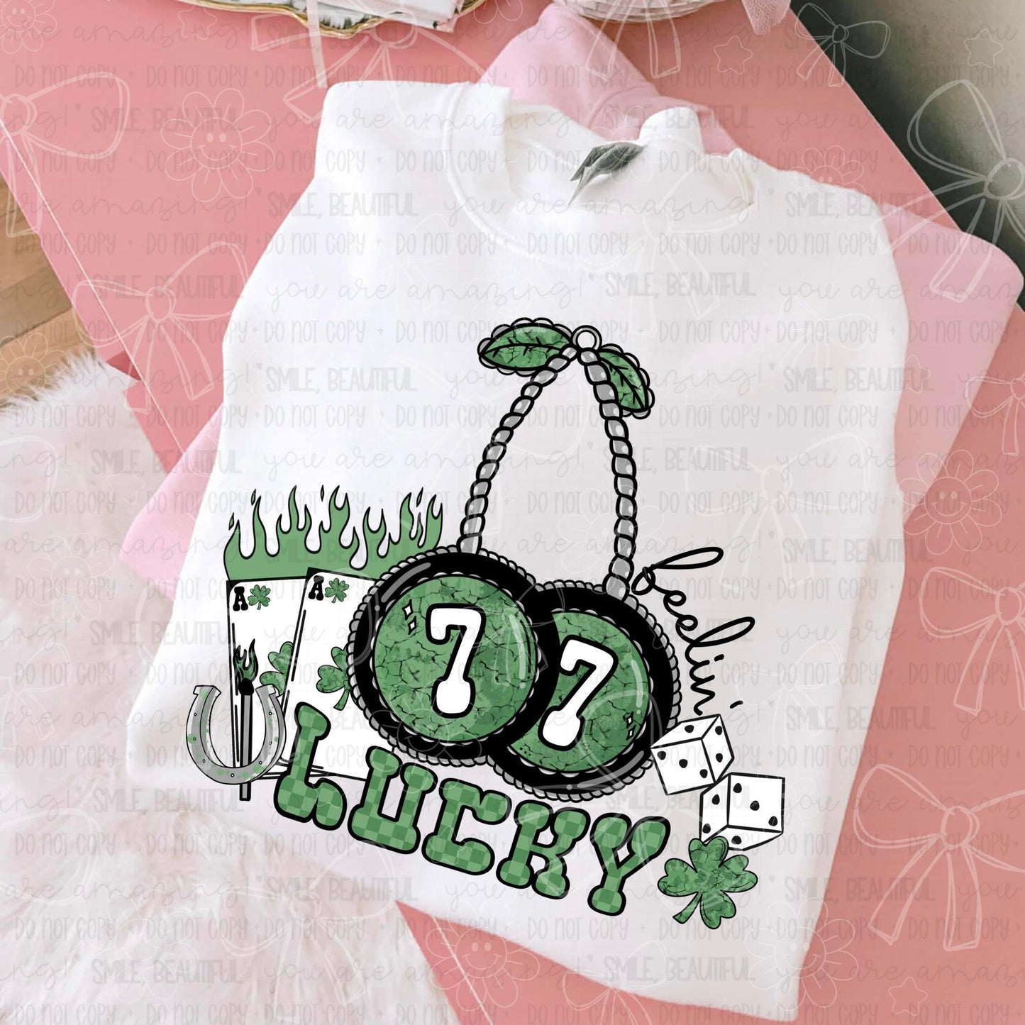 Feelin Lucky DTF Tshirt