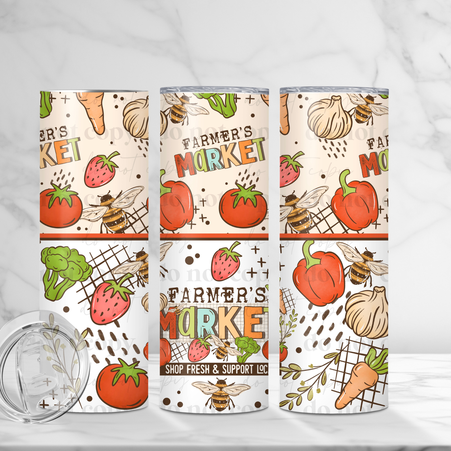FARMERS MARKET 20OZ SKINNY TUMBLER