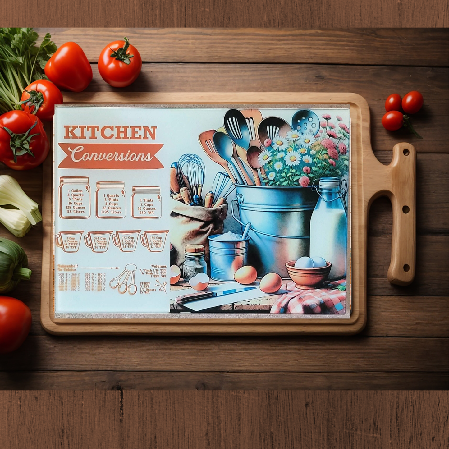 Kitchen Conversions Glass Cutting Board