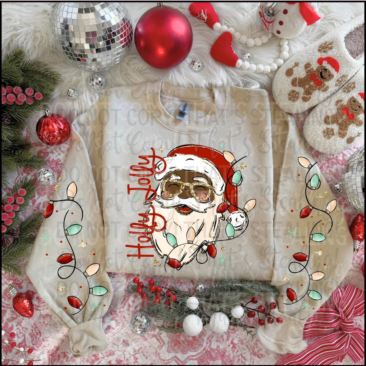 Holly Jolly Santa Crewneck Sweatshirt