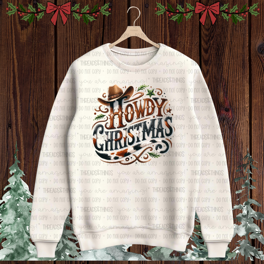 Howdy Christmas Crewneck Sweatshirt
