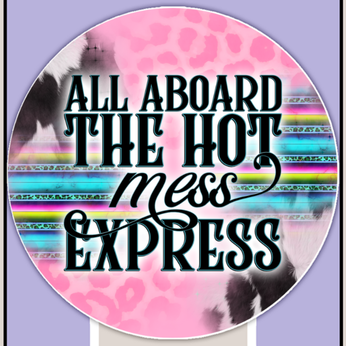 Hot Mess Express Neoprene Car Coasters
