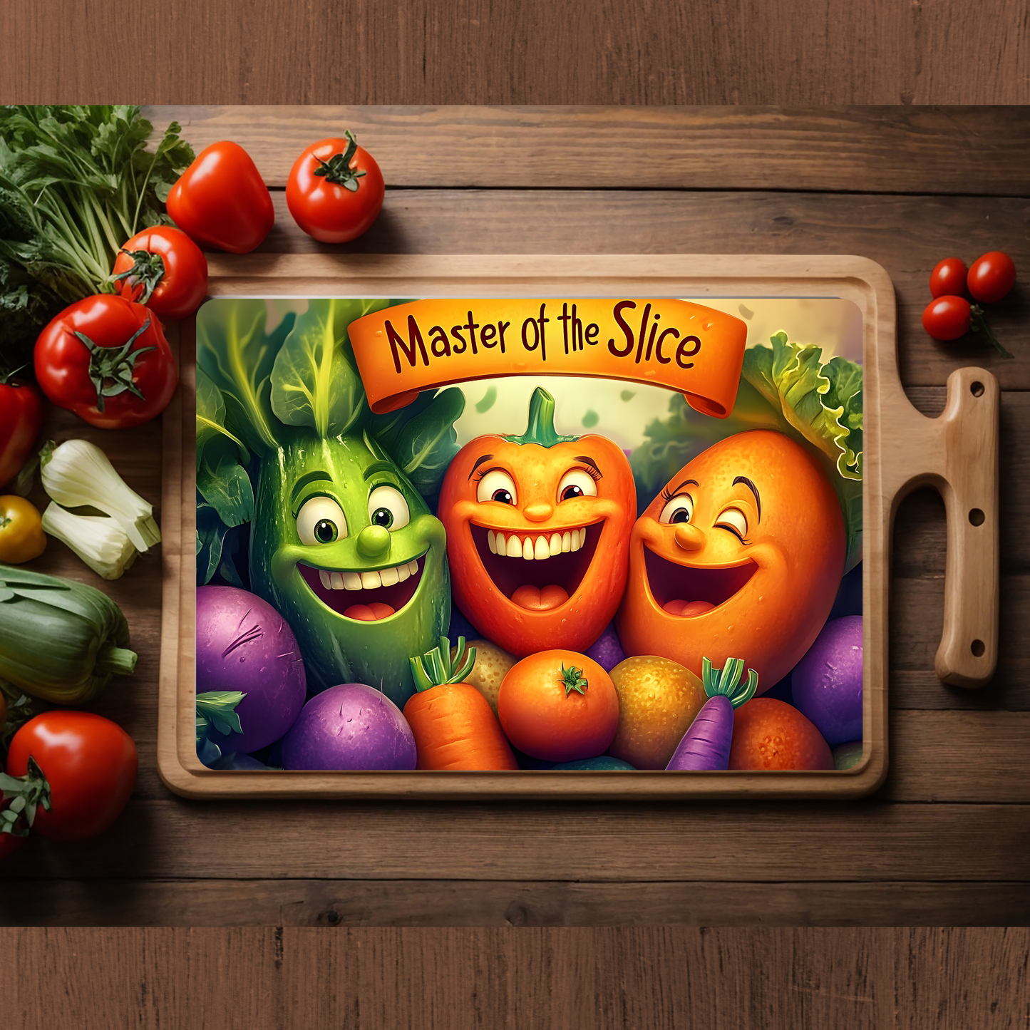 Master of the Slice Glass Cutting Board