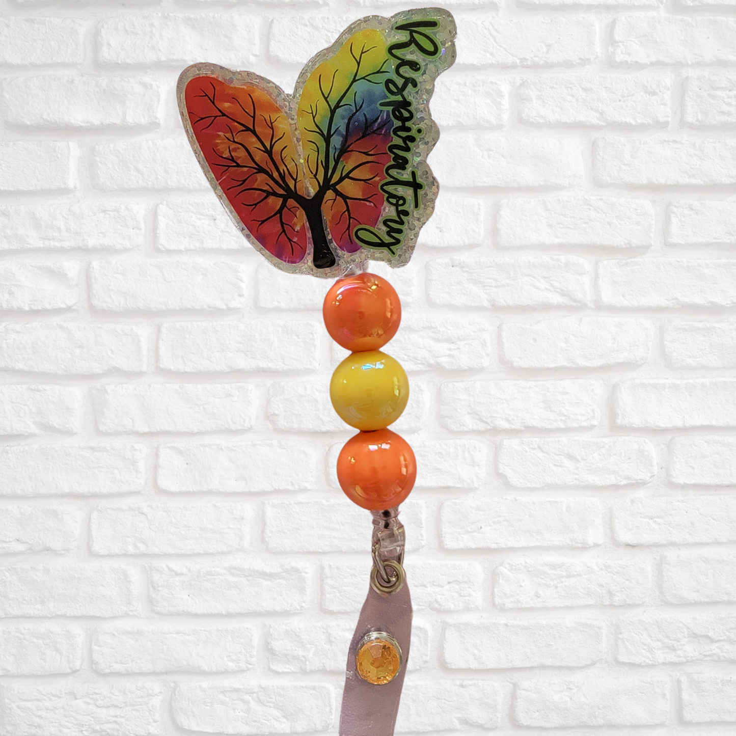 Respiratory Acrylic Badge Reel