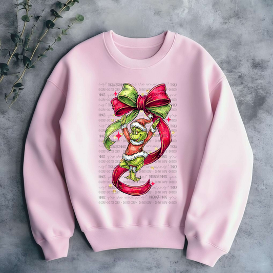 Green Guy Bow T-shirt or Crewneck