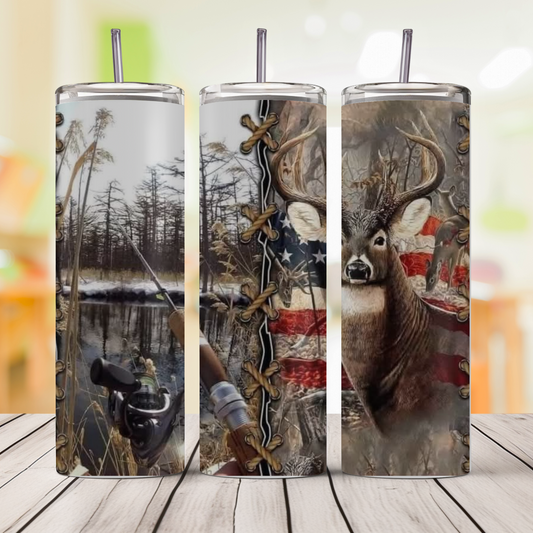 A Day at the Lake 20oz Skinny Tumbler