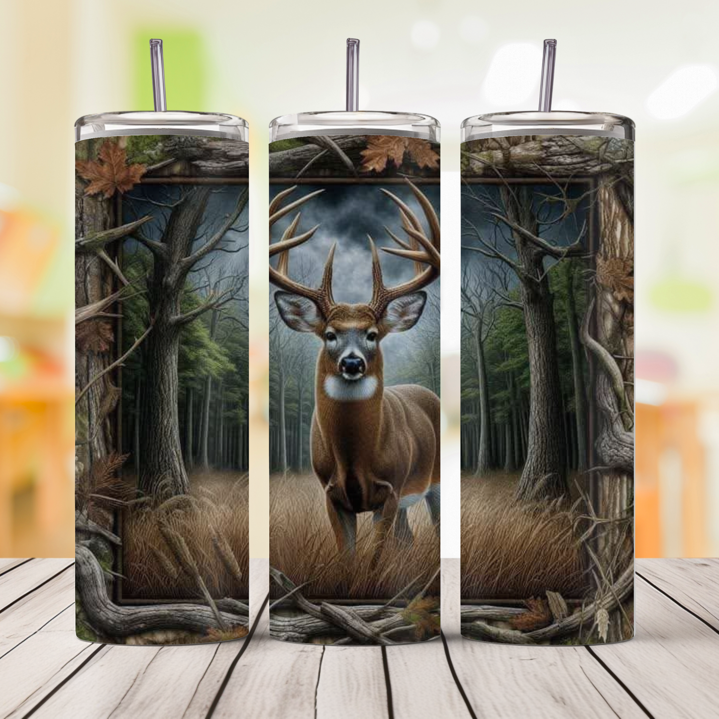 Buck in the Woods 20oz Skinny Tumbler