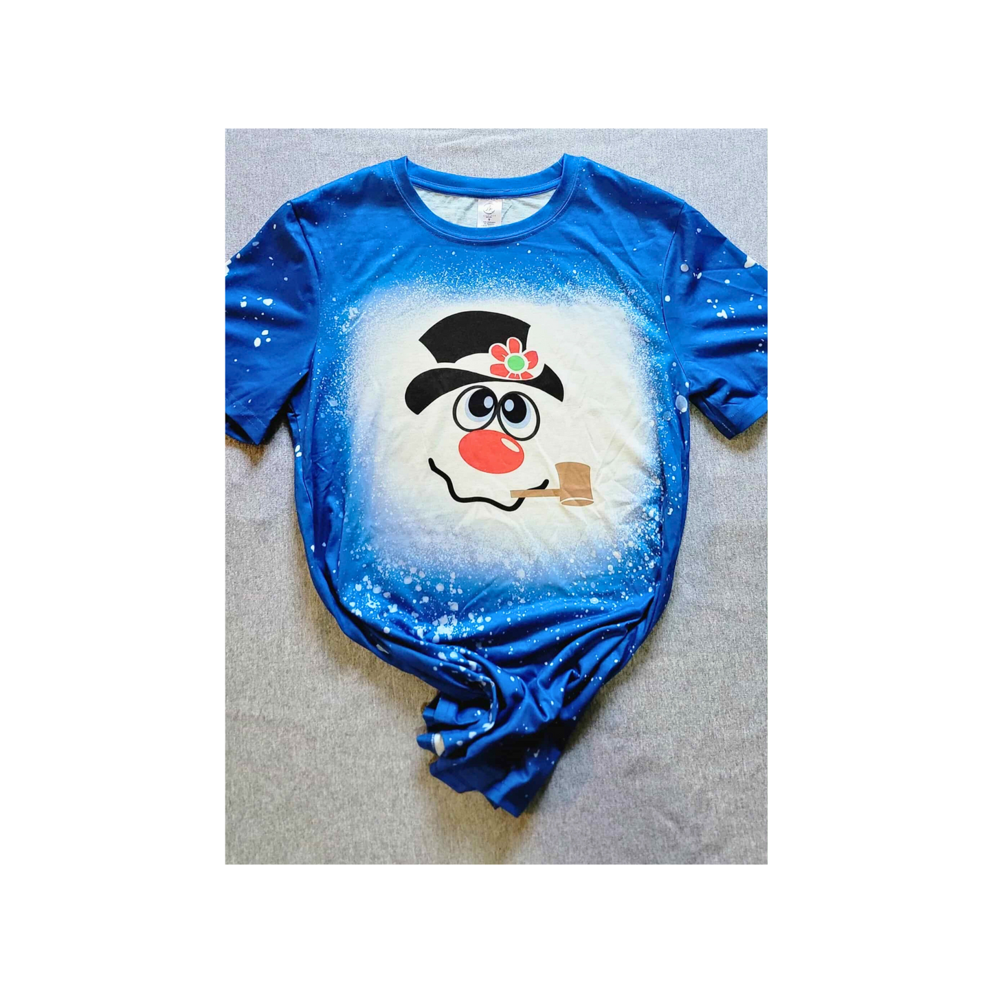 Snowman Bleach Look Tshirt
