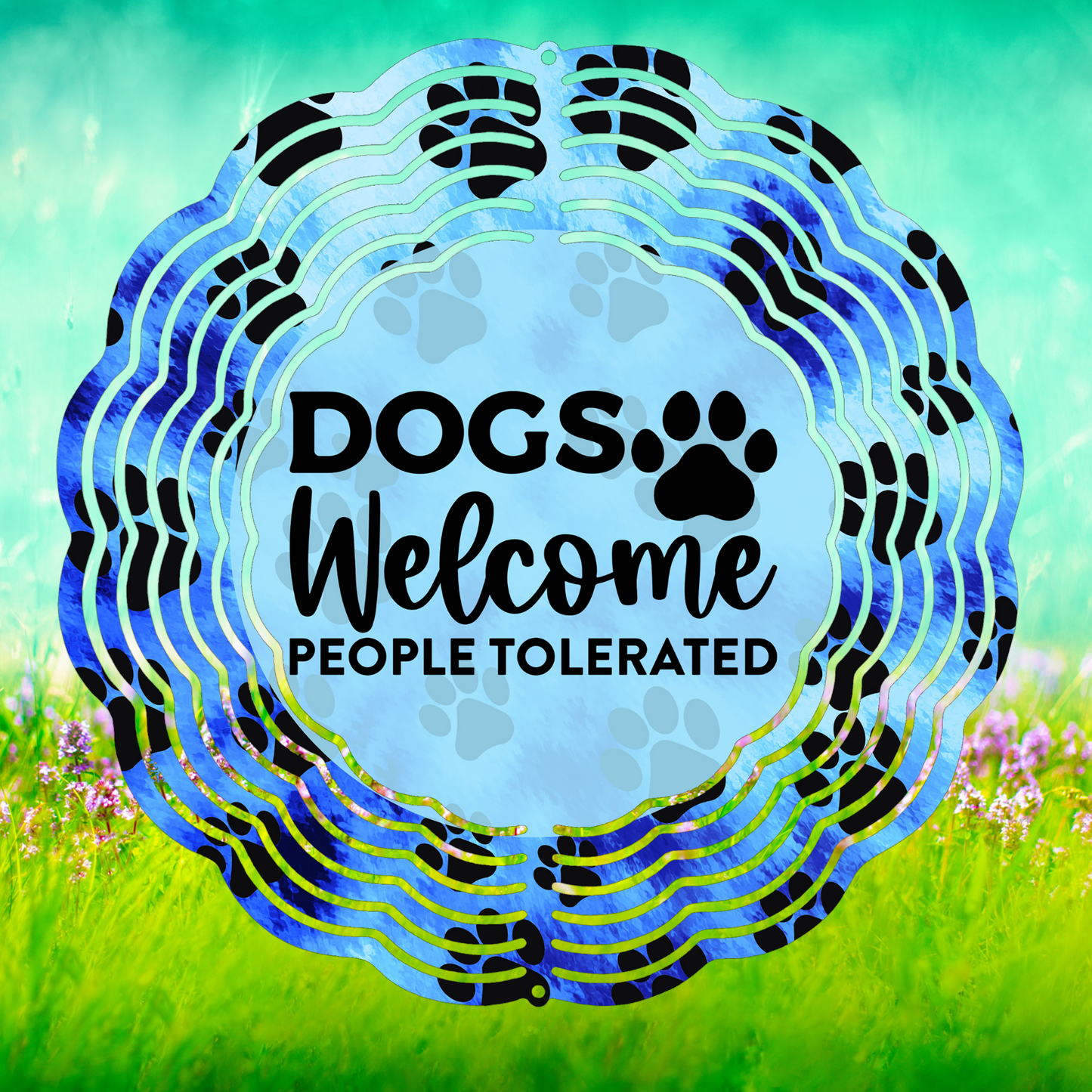 Dogs Welcome Wind Spinner