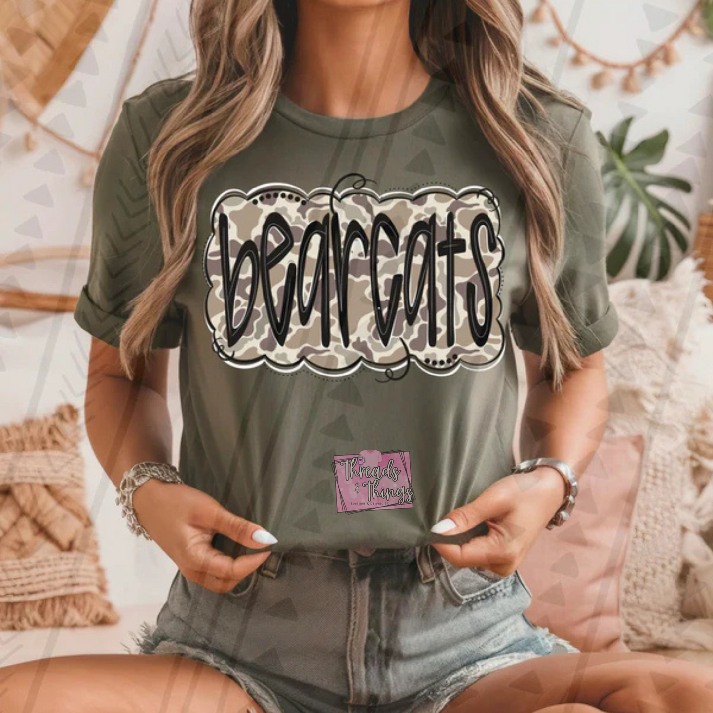 Camo Mascots DTF T-Shirts