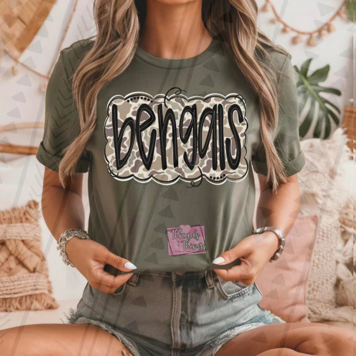 Camo Mascots DTF T-Shirts