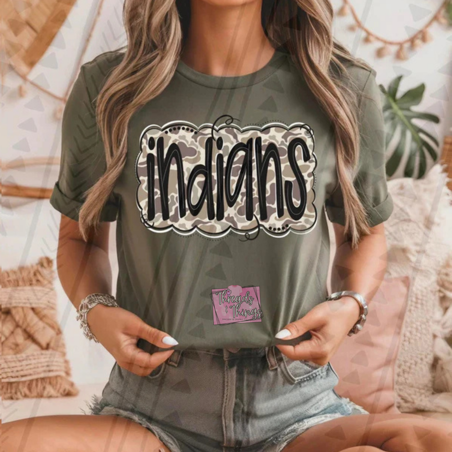 Camo Mascots DTF T-Shirts