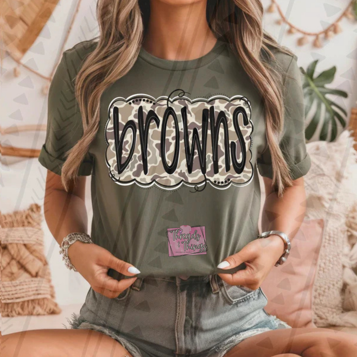Camo Mascots DTF T-Shirts