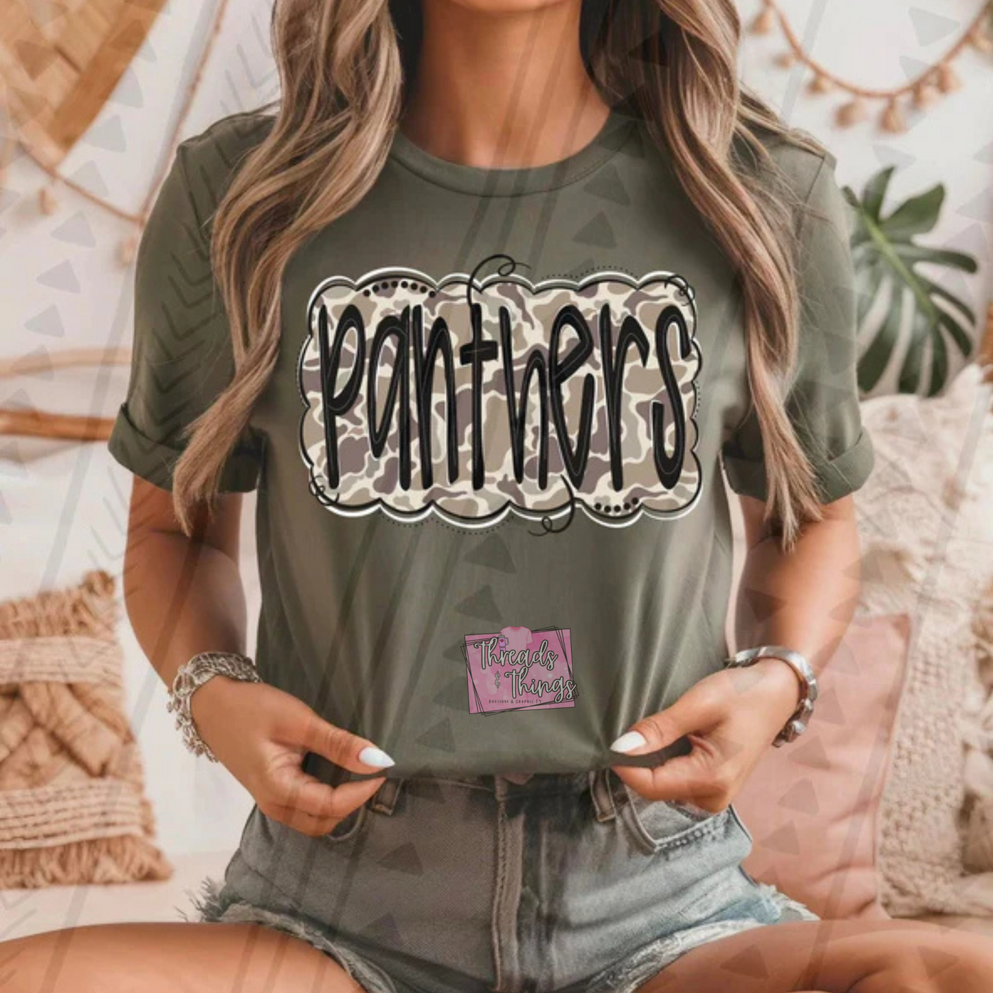 Camo Mascots DTF T-Shirts