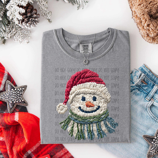 Faux Yarn Snowman T-shirt