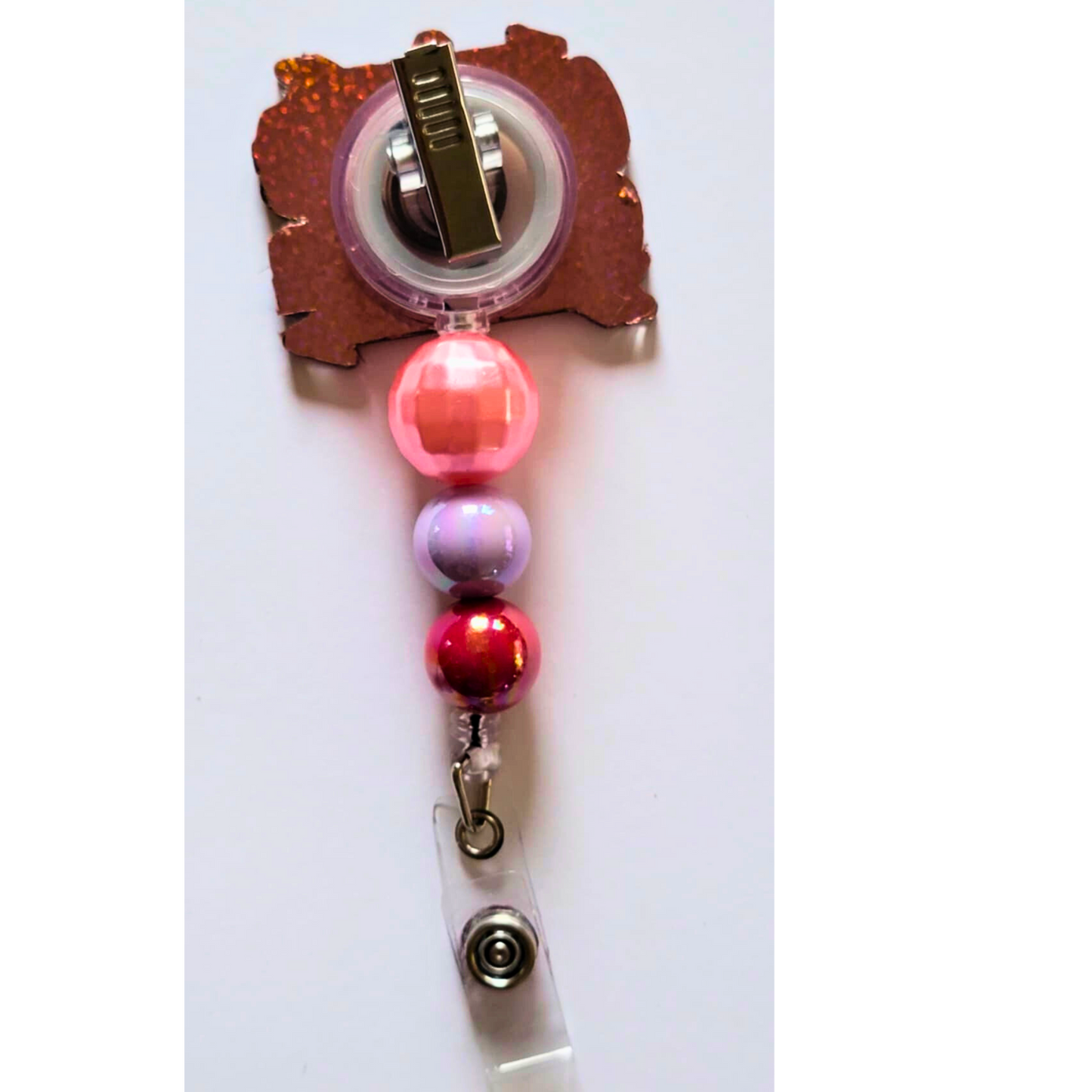 Chaos Coordinator Beaded Acrylic Badge Reel