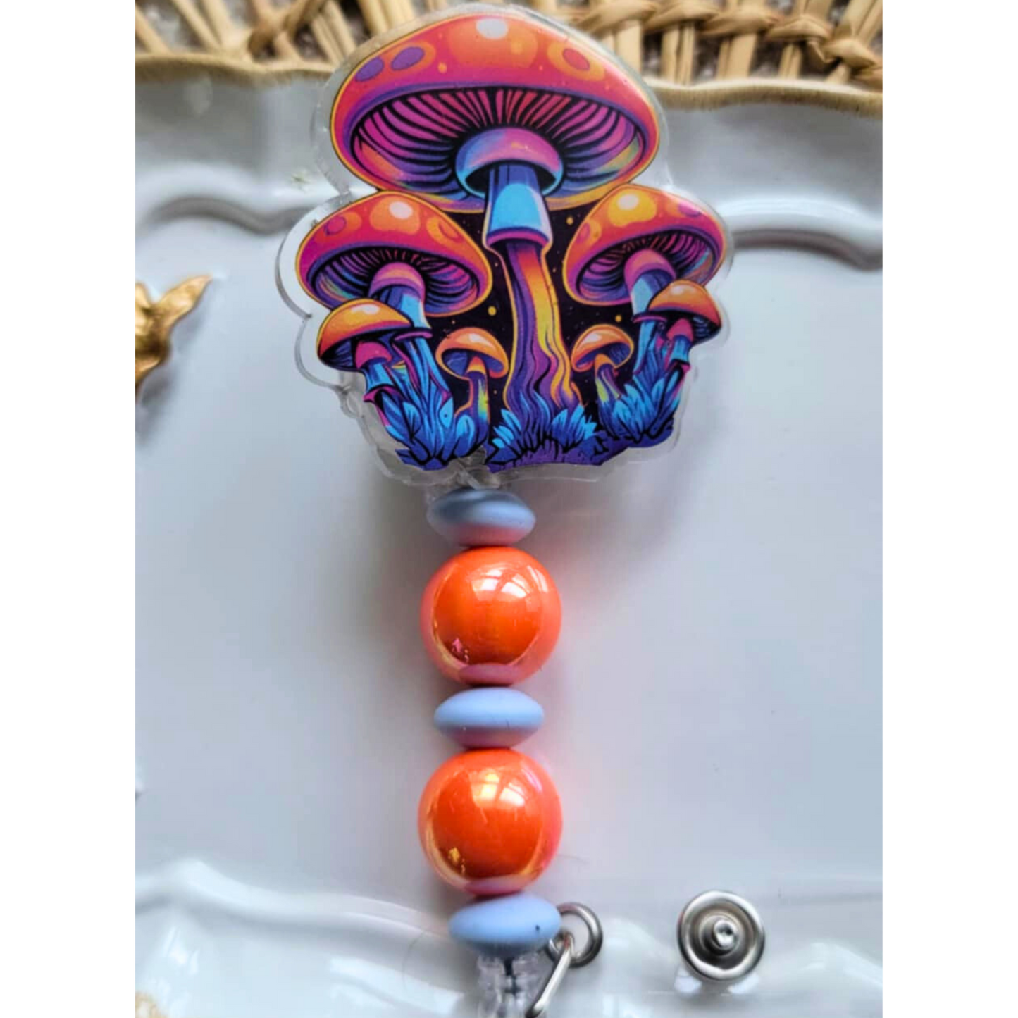 Retractable Beaded Badge Reels