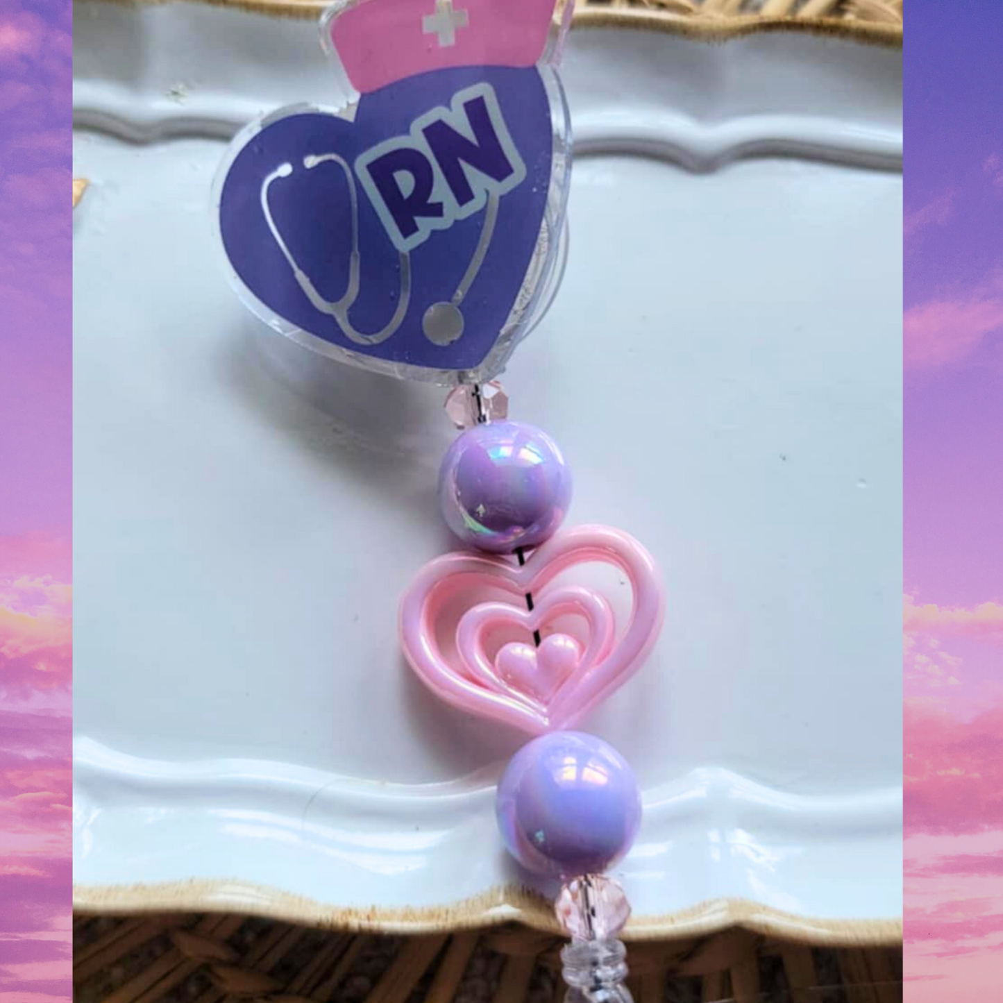 Retractable Beaded Badge Reels