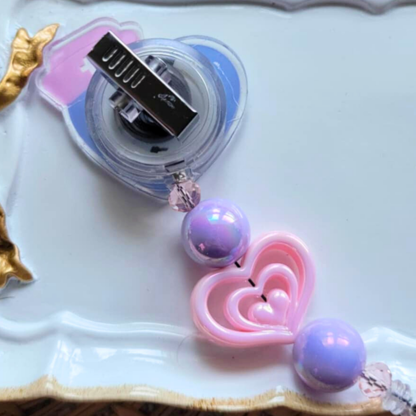 Retractable Beaded Badge Reels