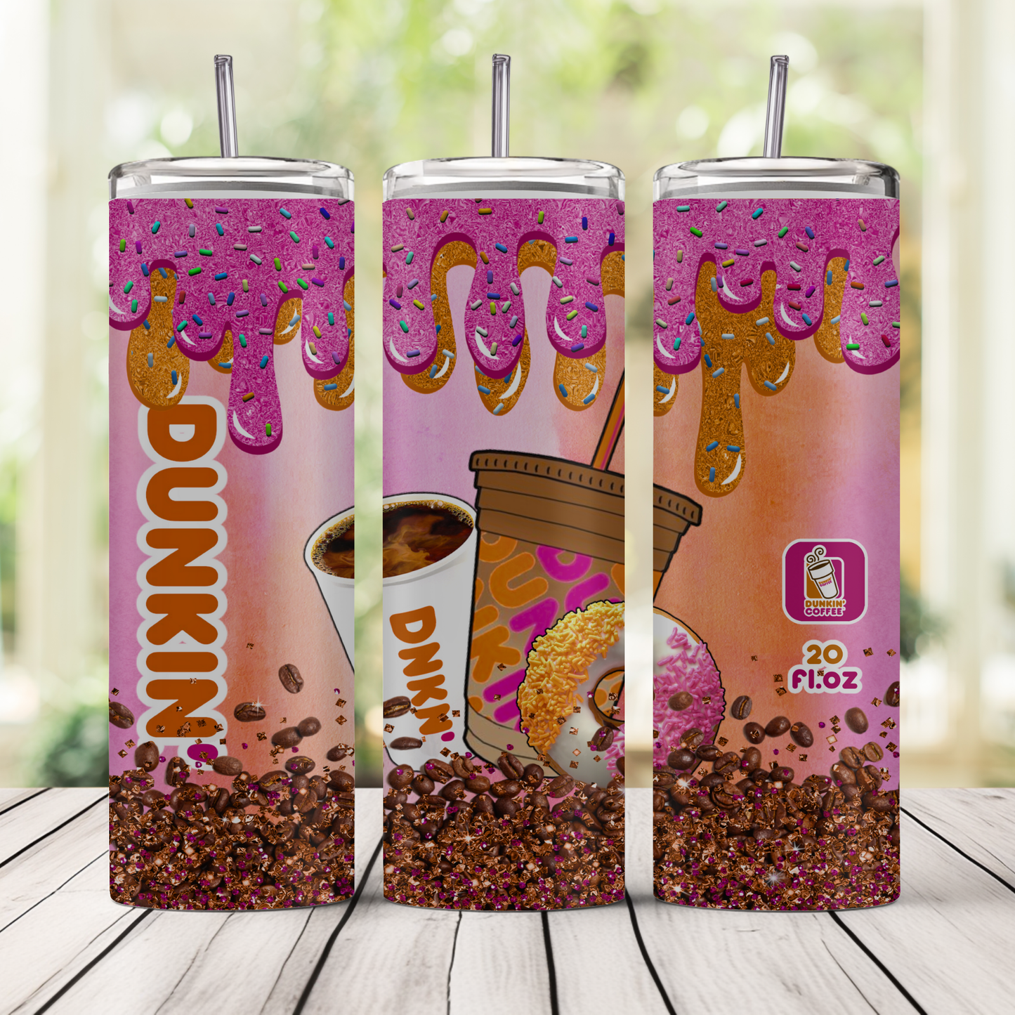 Dunkin Junkie 3D 20oz Tumbler