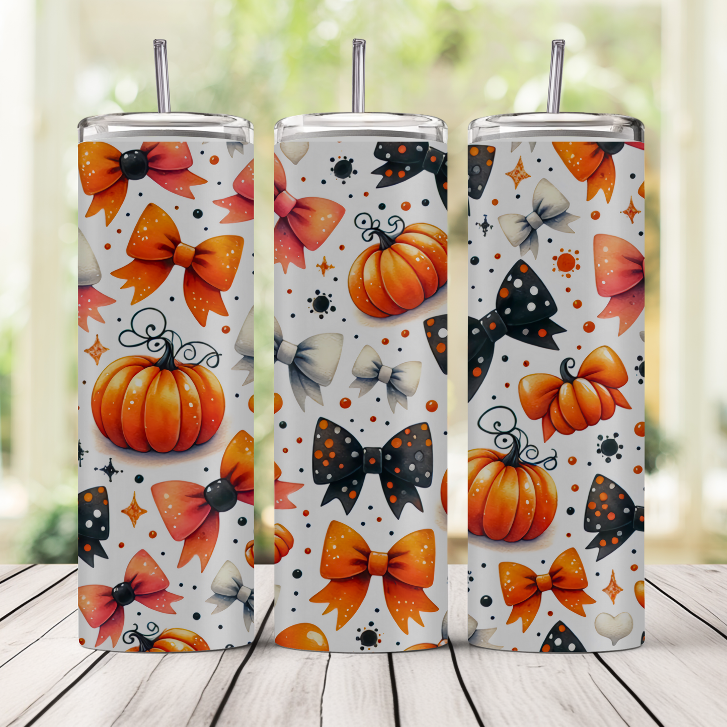 Pumpkins and Bows 20oz Tumbler