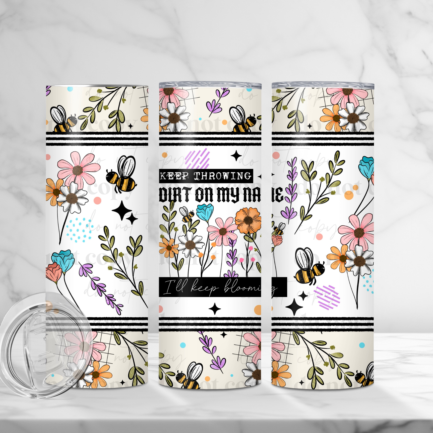 DIRT ON MY NAME 20OZ SKINNY TUMBLER