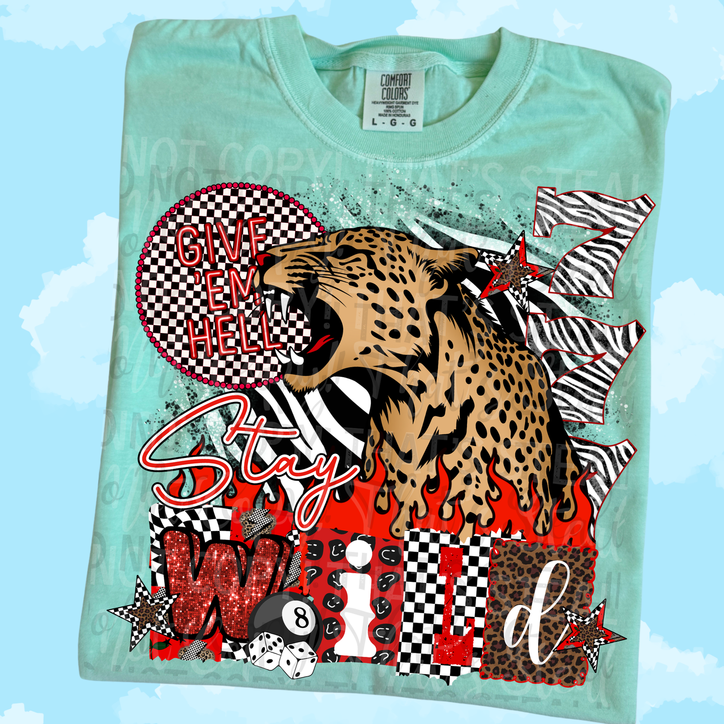 StayWild Give Em Hell  DTF Tshirts