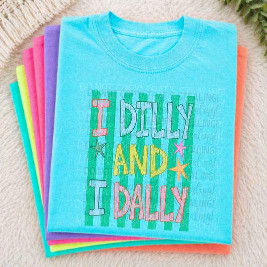 Dilly and Dally DTF Graphic Tshirt