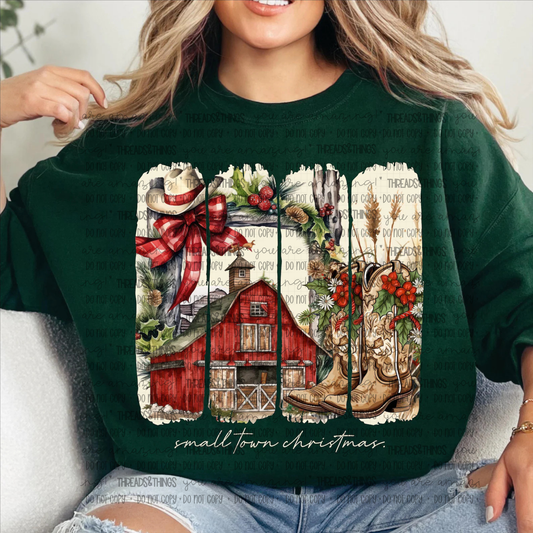 Small Town Christmas Crewneck Sweatshirts