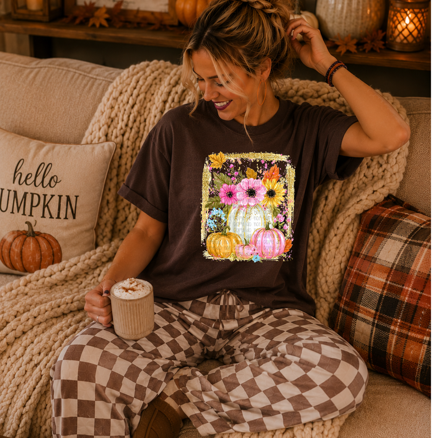 Floral Pumpkins Tee