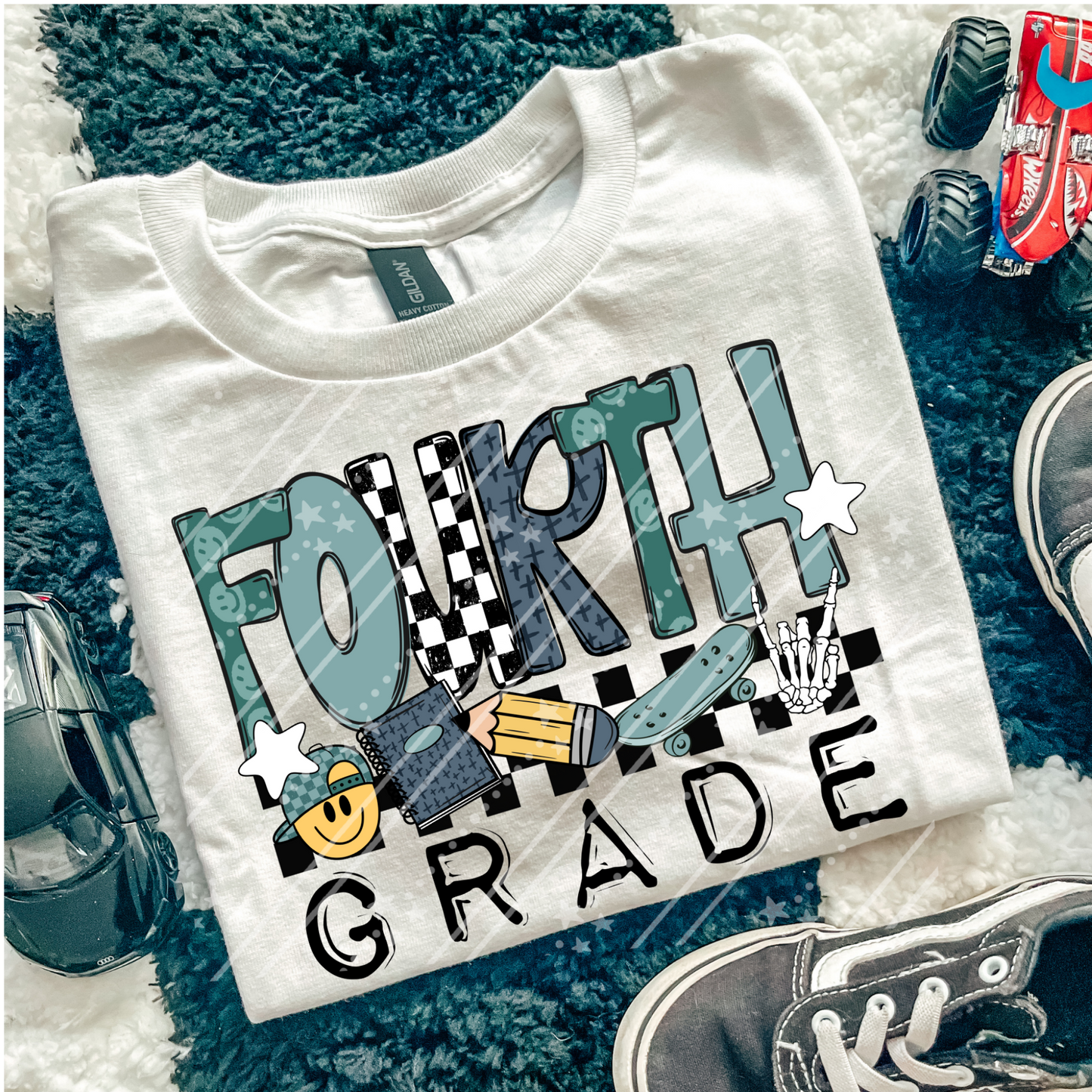 Fourth Grade DTF Tshirt- green