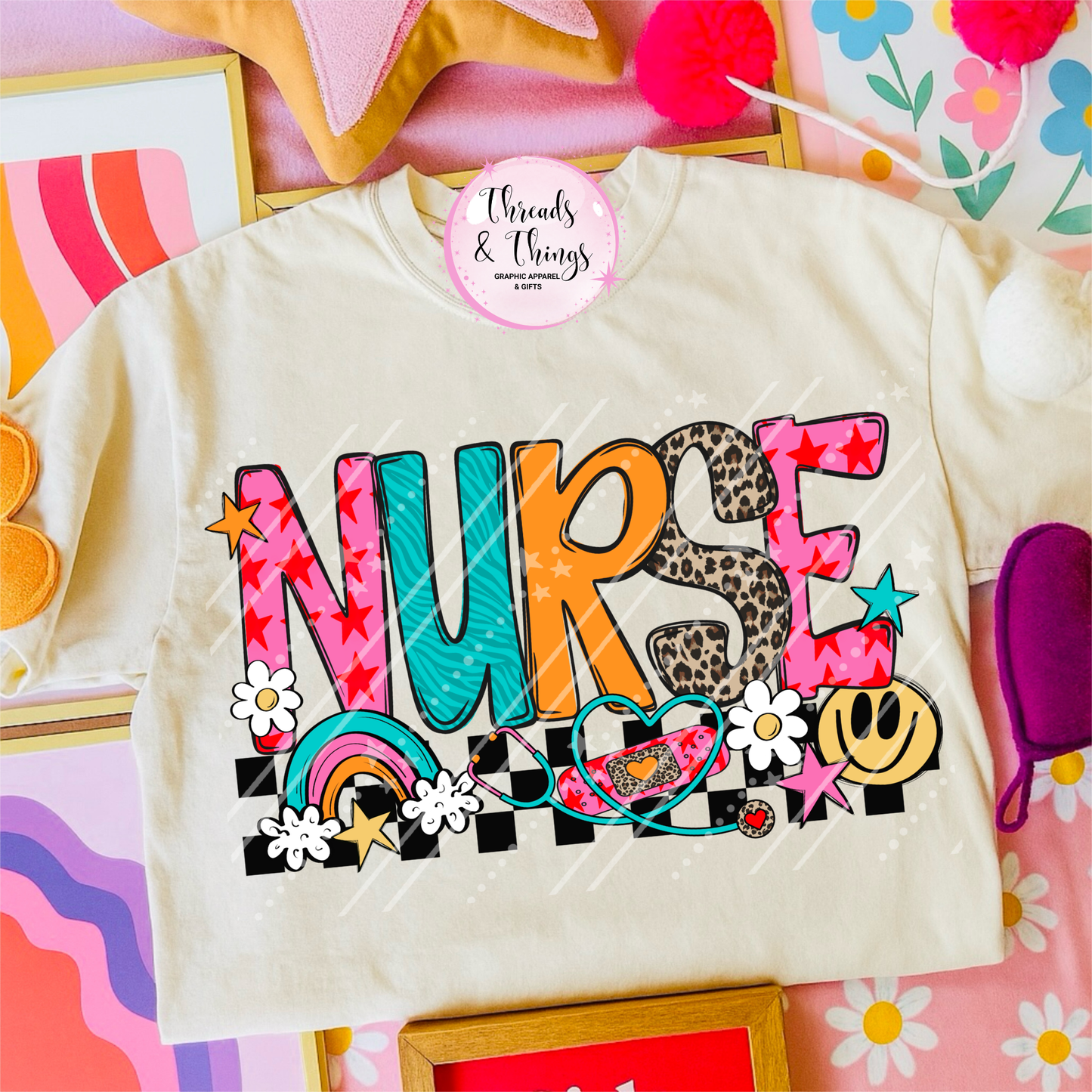 Nurse Vibes DTF Tee