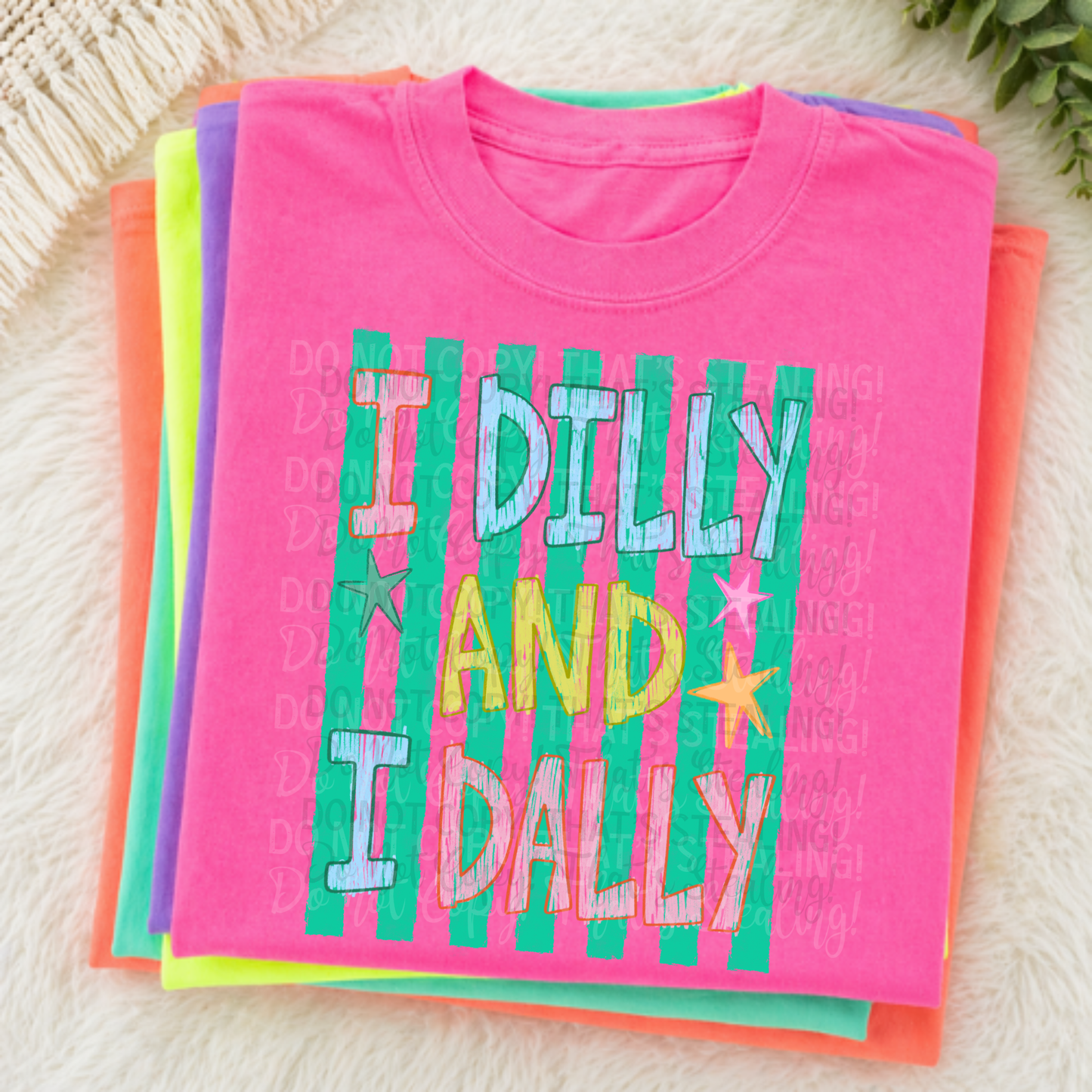 Dilly and Dally DTF Graphic Tshirt