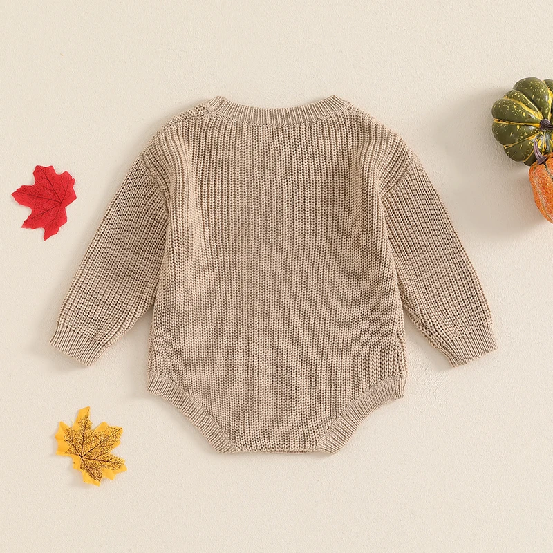 RTS: Pumpkin Patch Knit Onesie and Sweater