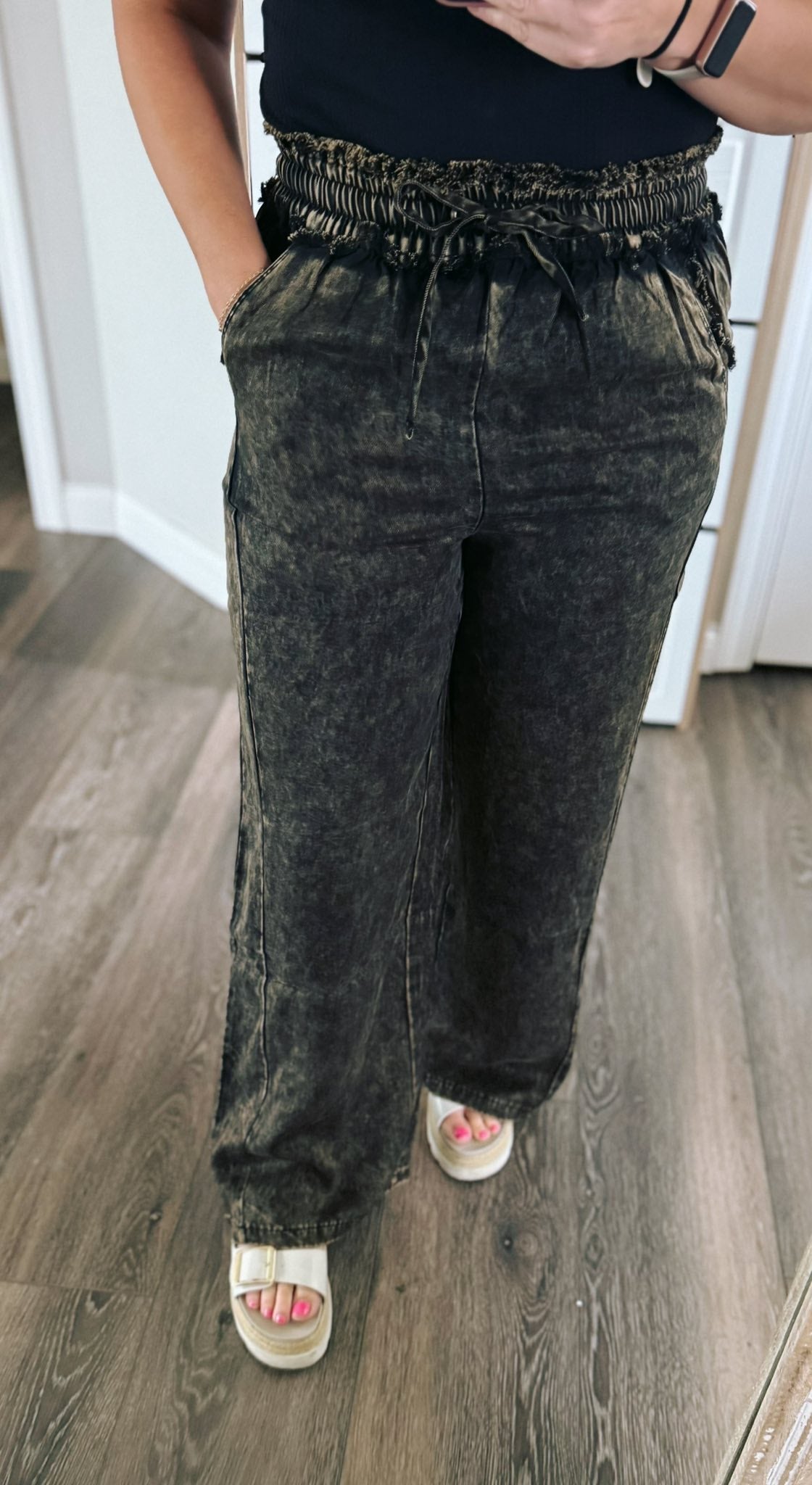rts Zenana Branded drawstring pant