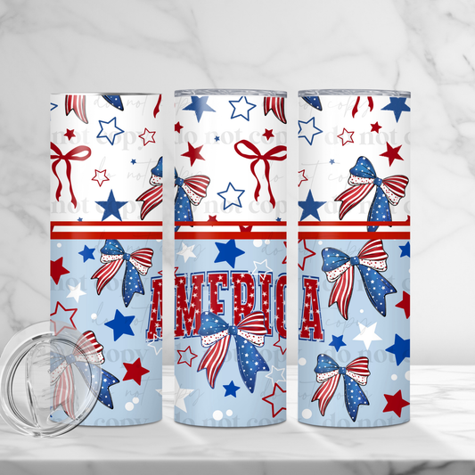 AMERICA 20OZ SKINNY TUMBLER