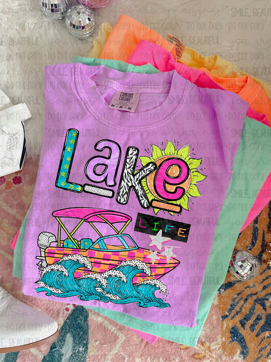LAKE LIFE PONTOON DTF TSHIRT