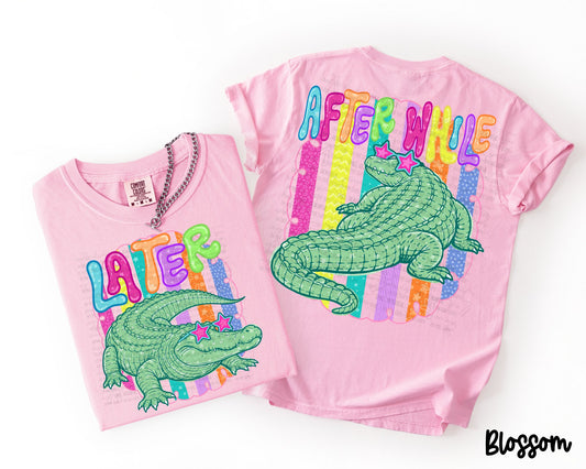 See Ya Later DTF w/Multi-color Background