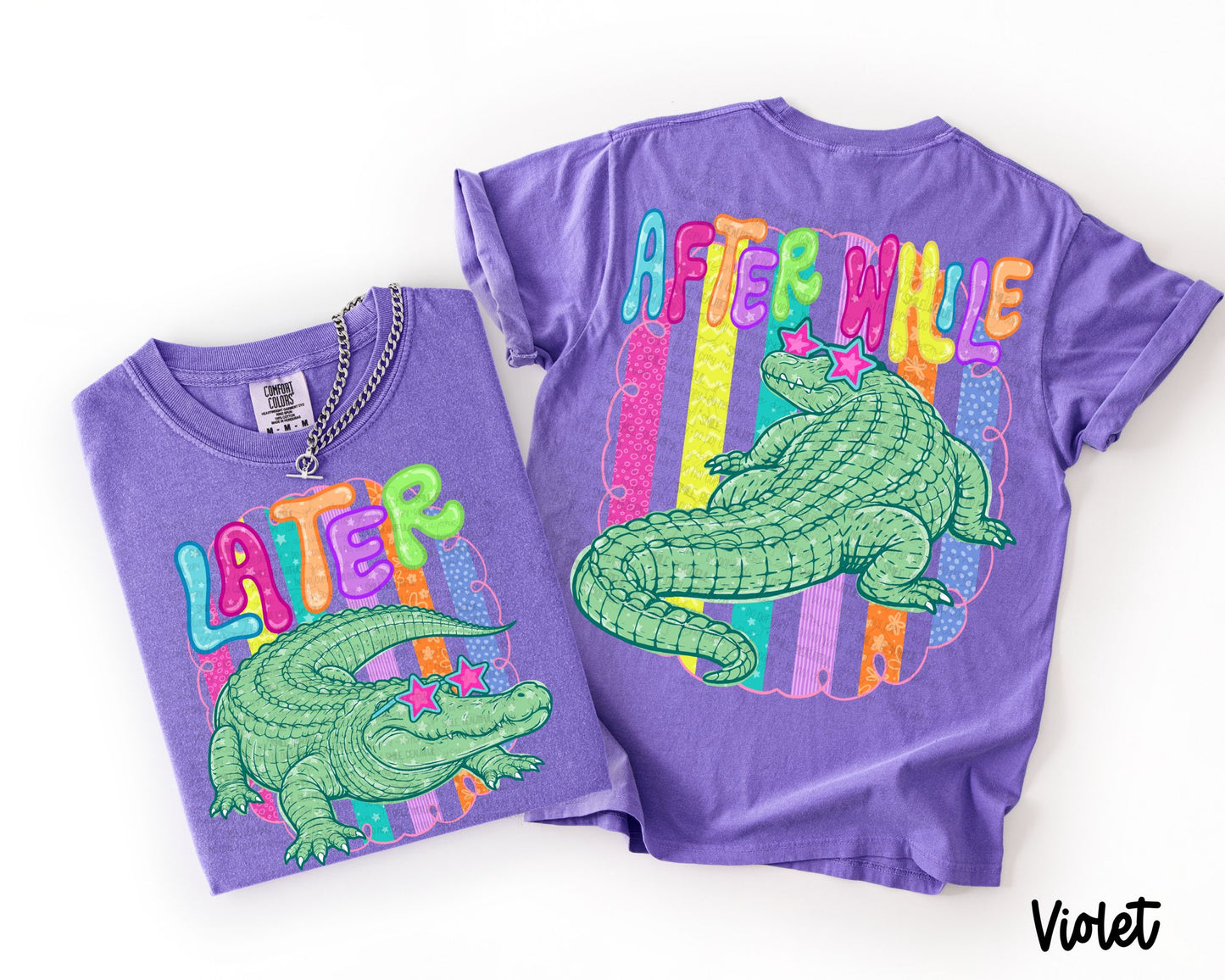 See Ya Later DTF w/Multi-color Background