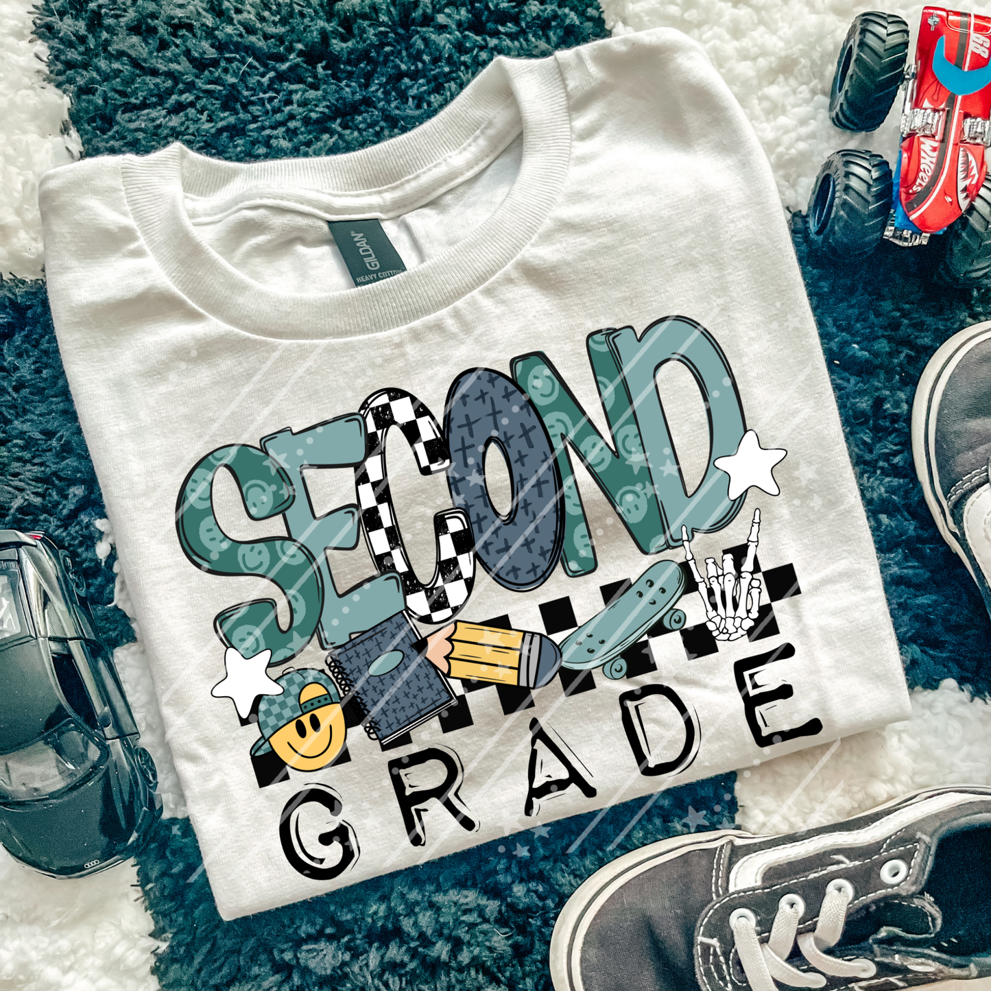 Second Grade DTF Tshirt- green