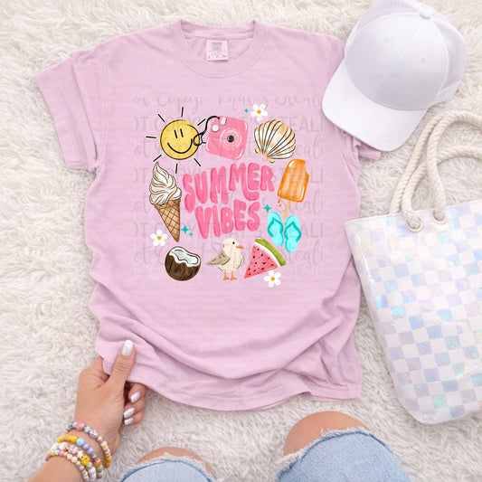 Summer Vibes DTF Tshirt