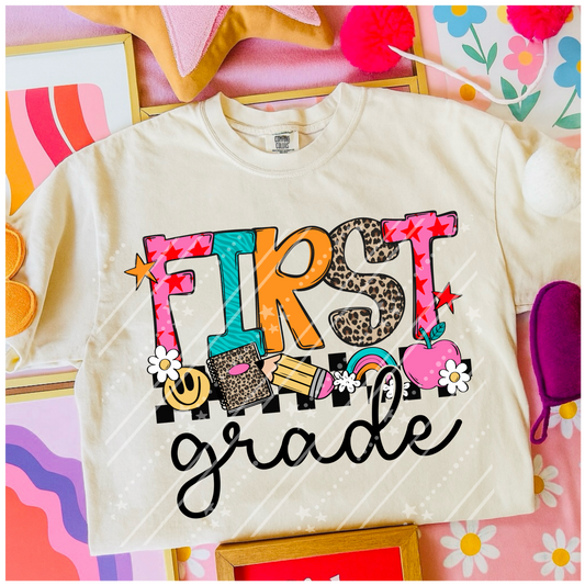 First Grade  DTF Tee