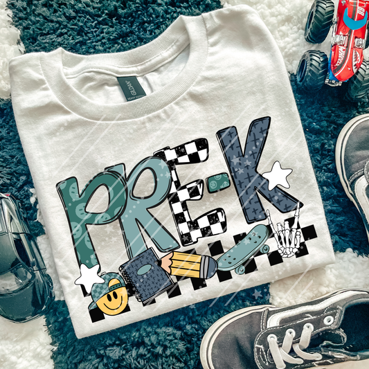 Pre-K DTF Tshirt- green