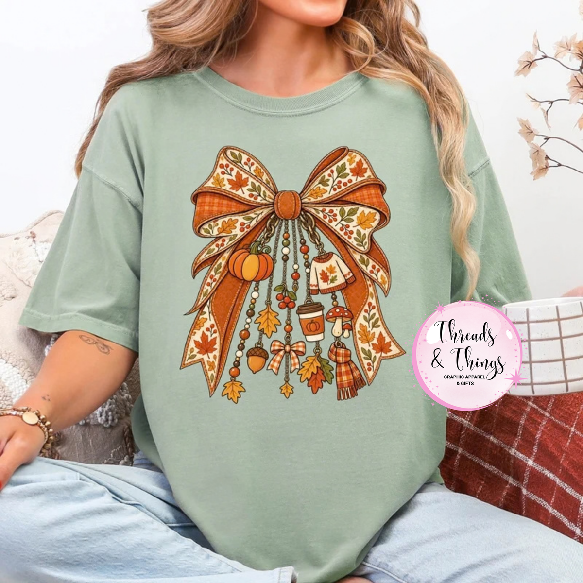 Fall Bow DTF Tshirt