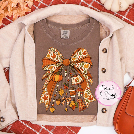 Fall Bow DTF Tshirt
