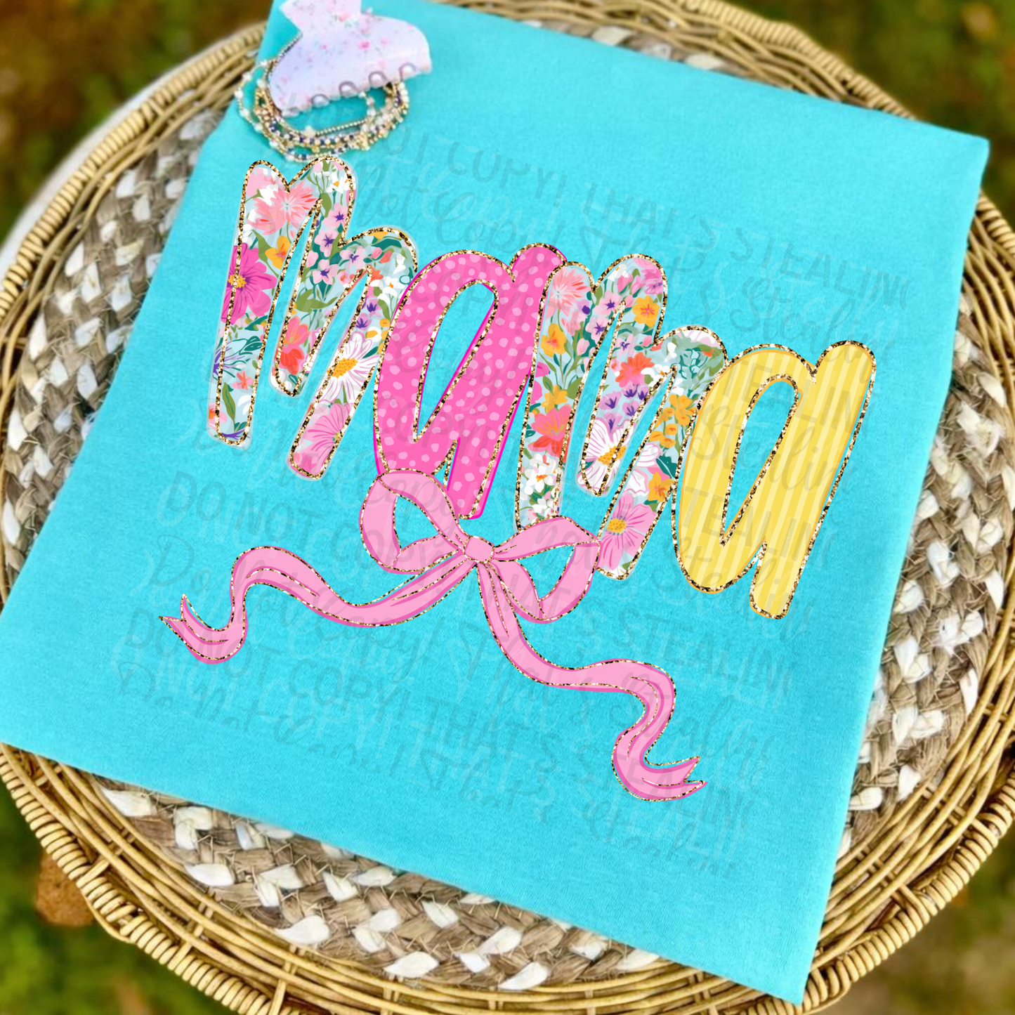 Custom Floral Name Tshirt