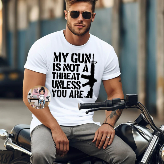 My Gun Is Not A Threat Tee