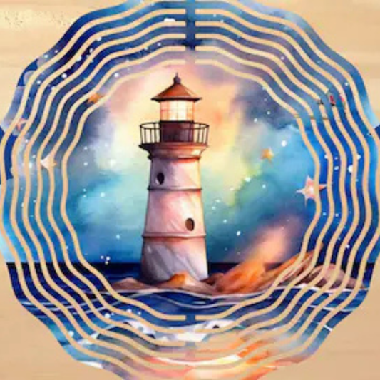 Lighthouse 3D Wind Spinner
